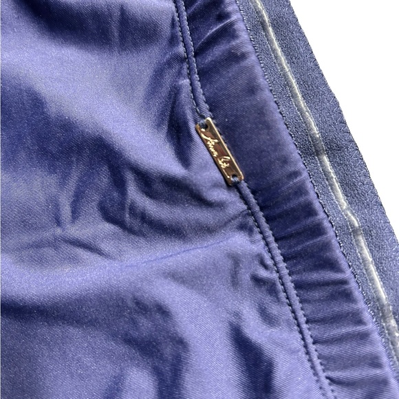 ANNE COLE Navy Live in Color Tummy Control Skirted Bikini Swim Bottom Sz L NWOT - Picture 11 of 11